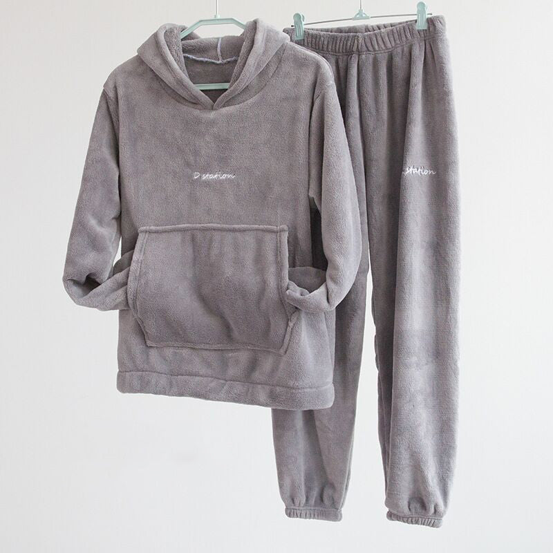 Oversized loose warm pajamas and home wear