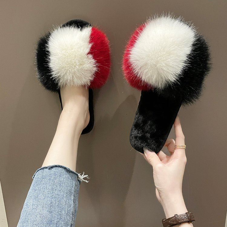 Plush Fur Slippers