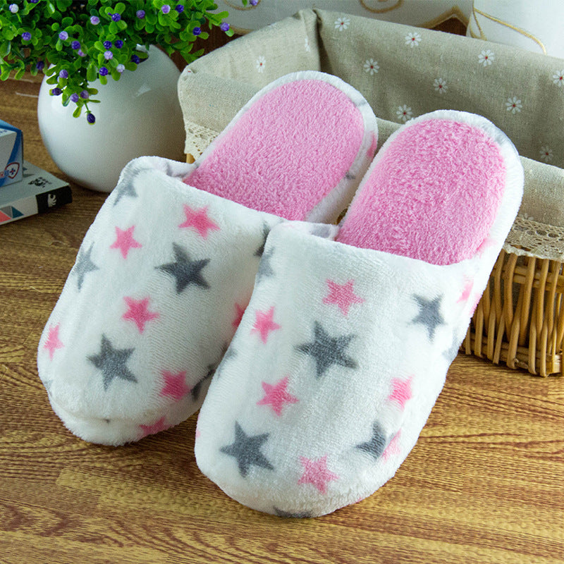 Five. The new cashmere love angle heart cotton slippers, indoor slippers 4.5 yuan Cixi cotton slippers factory wholesale