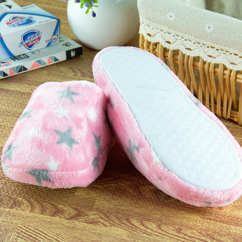 Five. The new cashmere love angle heart cotton slippers, indoor slippers 4.5 yuan Cixi cotton slippers factory wholesale