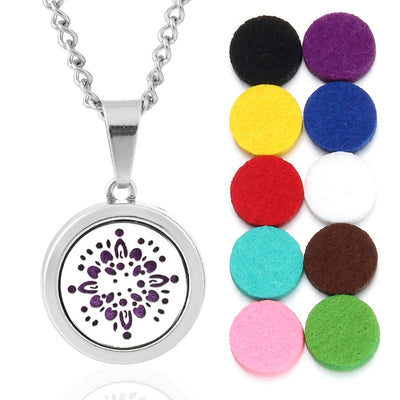 Oils Diffuser Necklace Locket Pendant Free With Pcs Oil Pads