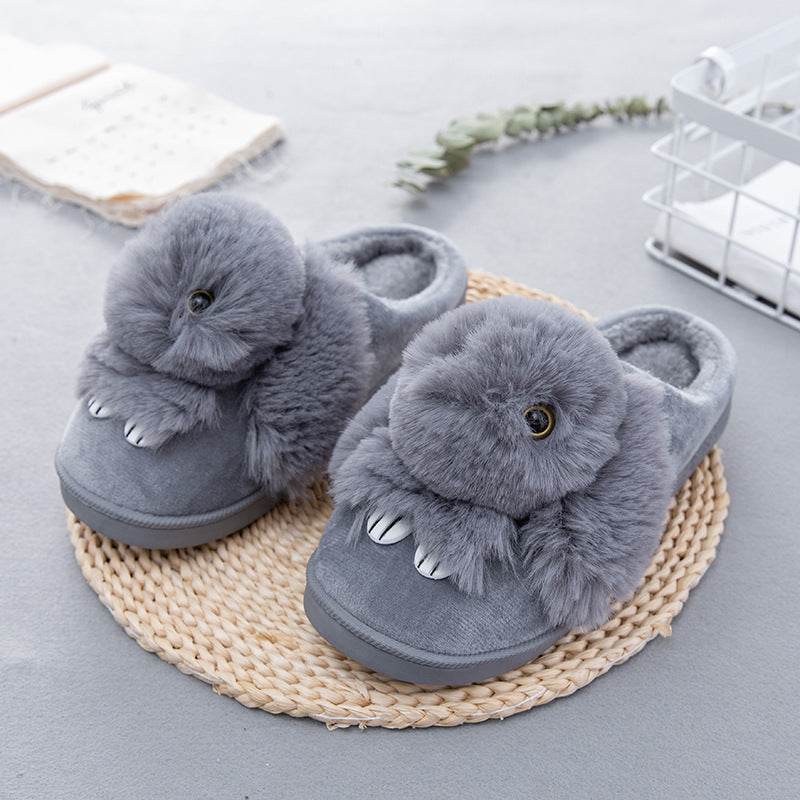 Rabbit cotton slippers