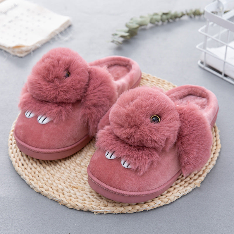 Rabbit cotton slippers