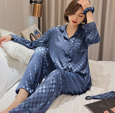 New Pajamas Spring And Summer Pajamas Autumn Ice Silk