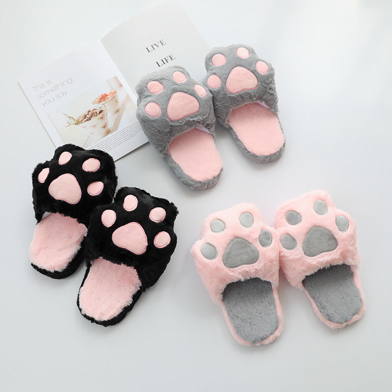 Men's and Women's Cat Paw Slippers