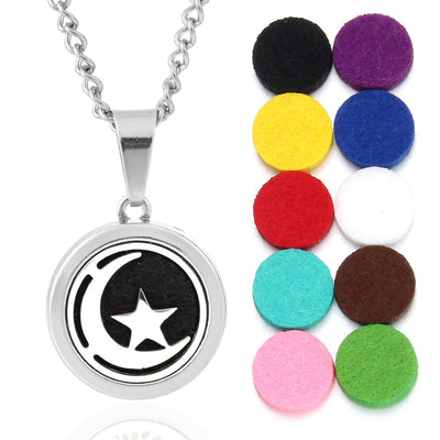 Oils Diffuser Necklace Locket Pendant Free With Pcs Oil Pads