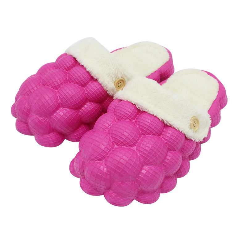 Lychee Bubble Cotton Slippers Trend