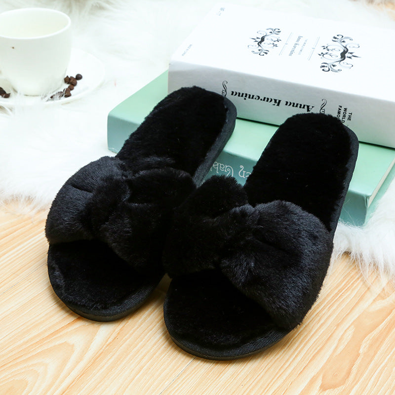 Bow Toe Slippers