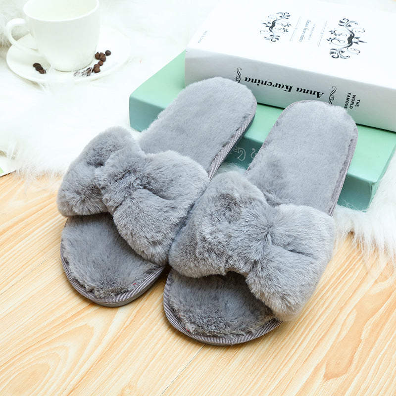 Bow Toe Slippers