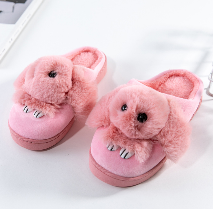 Rabbit cotton slippers