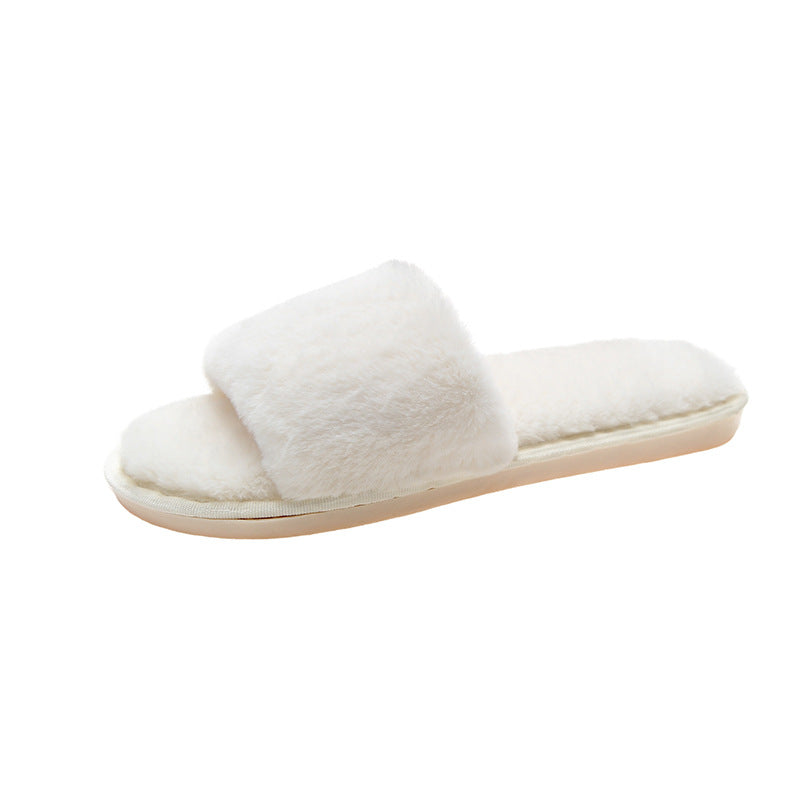 Ladies Fashion New Suede Plush Slippers