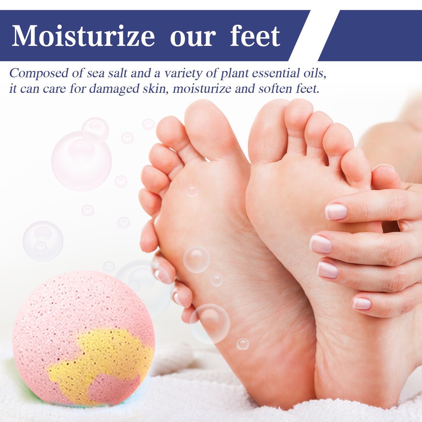 Hydrating And Skin Rejuvenating Repair And Cleaning Foot Bath Ball