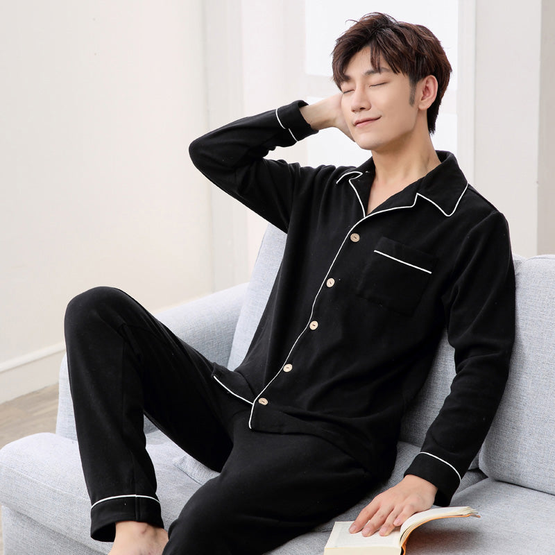 Long Sleeve Thin Cotton Pajamas That Can Be Worn Outside