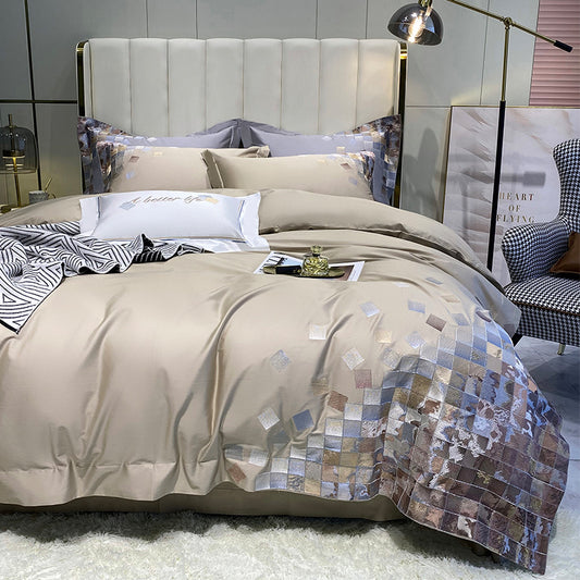 Light Luxury Style Home Textile Four-piece Cotton Fashion Bedding