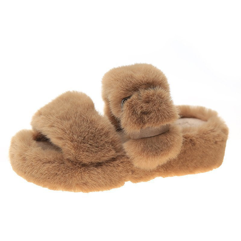 Women's plush slippers