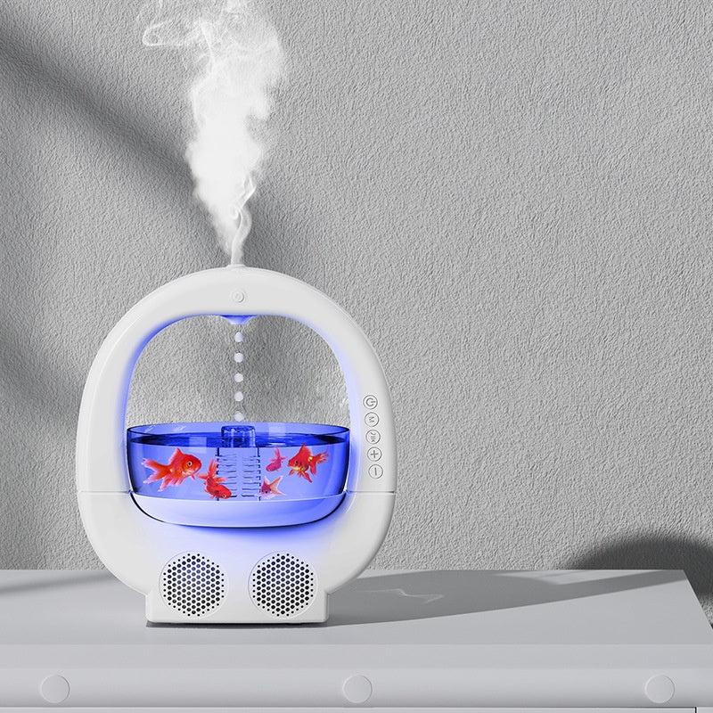 3 In 1 Anti-gravity Humidifier Creative Aromatherapy Machine with Bluetooth Speaker