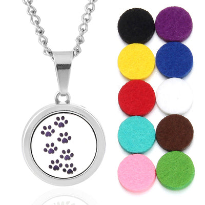 Oils Diffuser Necklace Locket Pendant Free With Pcs Oil Pads