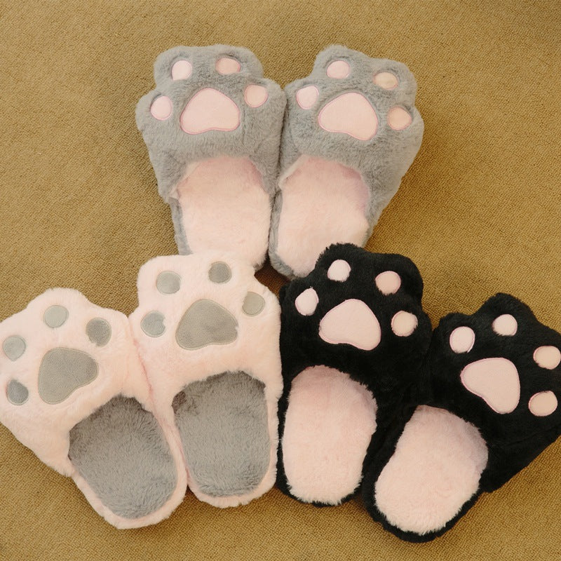 Men's and Women's Cat Paw Slippers