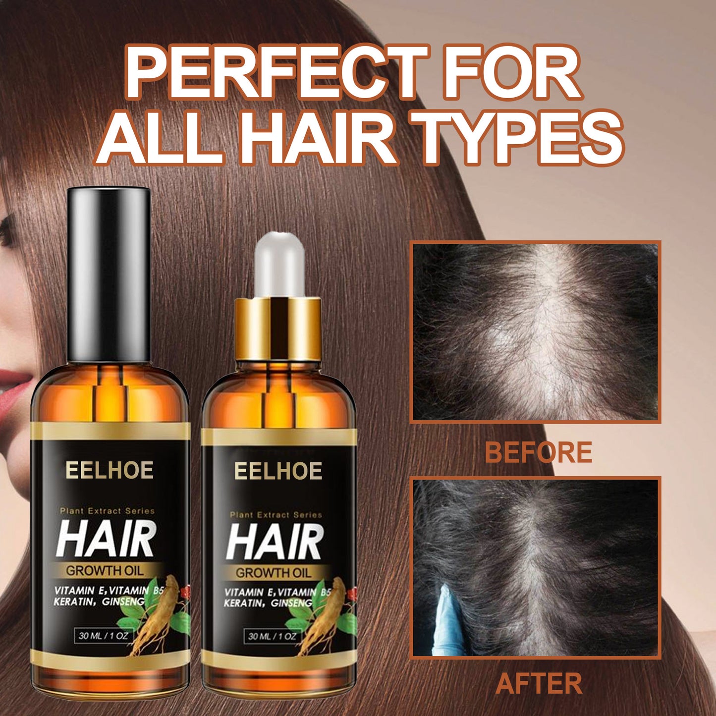 Hair Care Essential Oil Hair Strong Hair Reduce Hair Loss Essential Oil