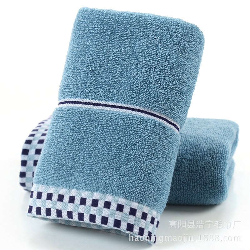 Soft absorbent facial towel