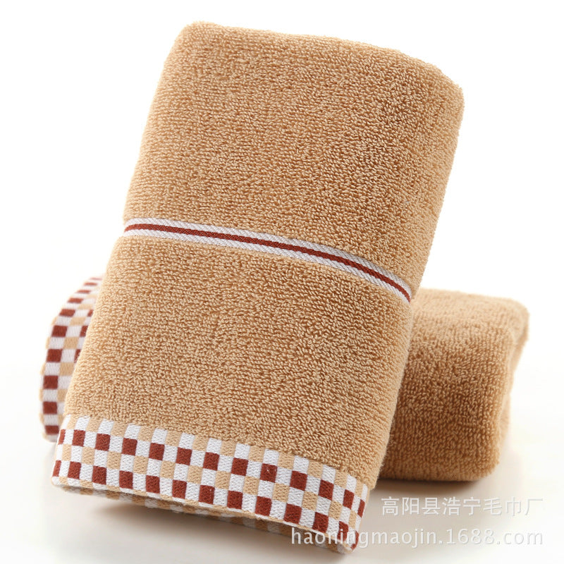 Soft absorbent facial towel