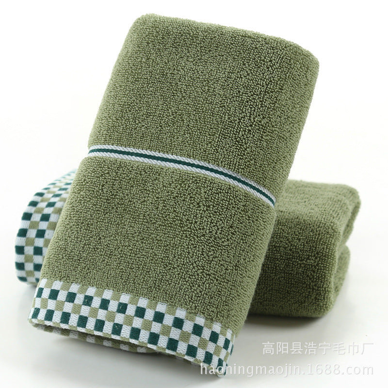 Soft absorbent facial towel