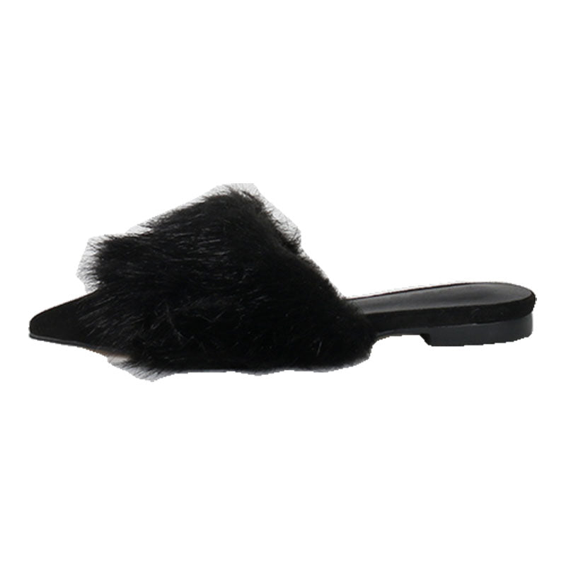 Flat Bottom Fleece Slippers