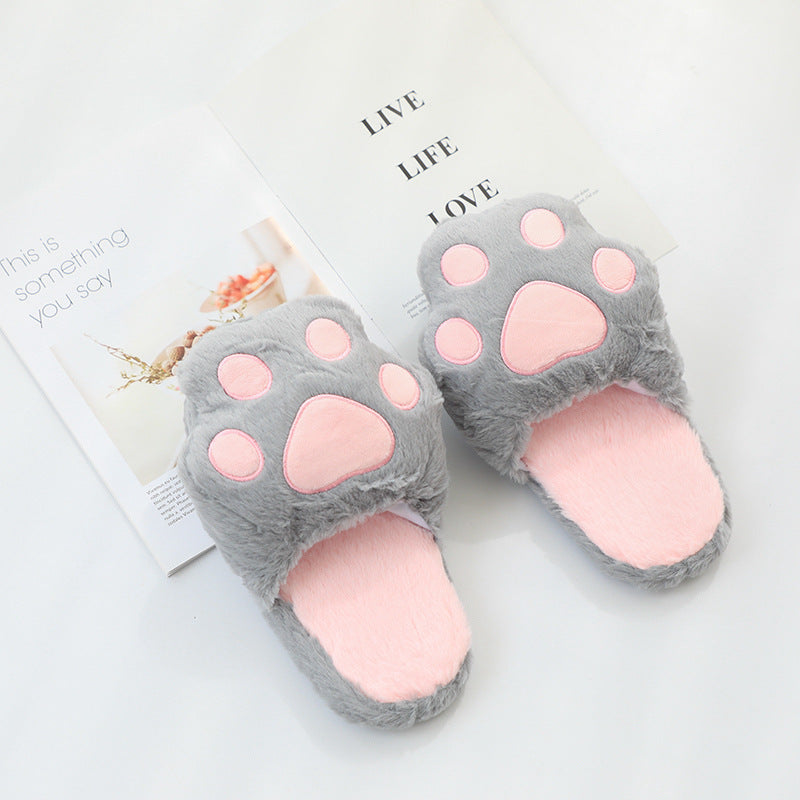 Men's and Women's Cat Paw Slippers