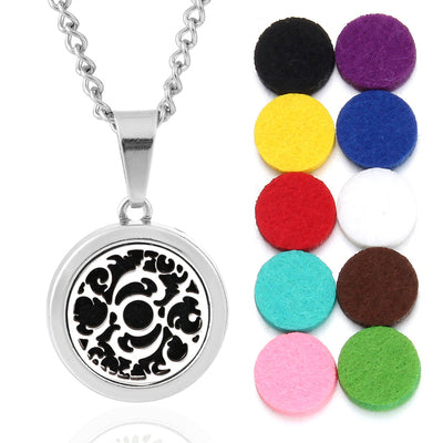 Oils Diffuser Necklace Locket Pendant Free With Pcs Oil Pads