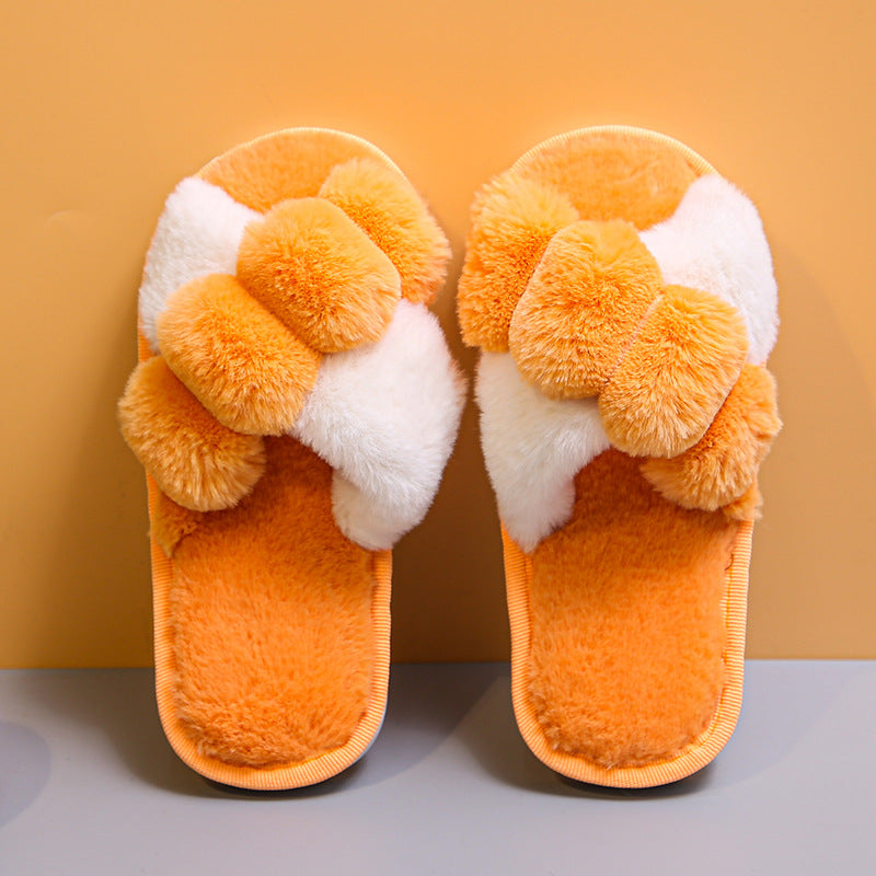 Women's Home Warm Casual Plush Slippers