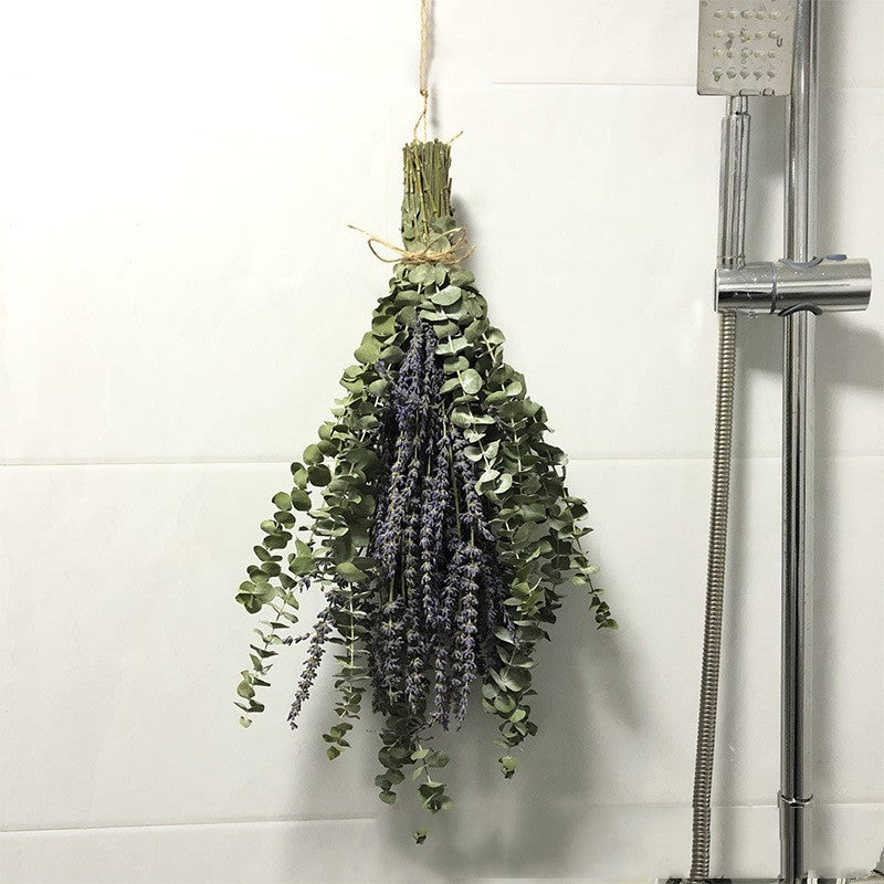 Bath Home Decor Natural Dried Flowers Lavender Immortal Eucalyptus Leaves