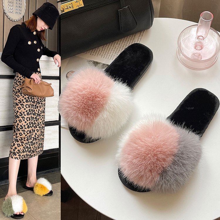 Plush Fur Slippers