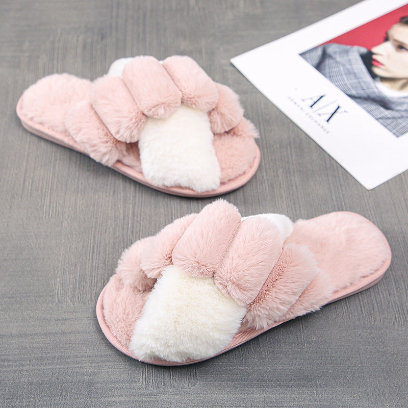 Women's Home Warm Casual Plush Slippers