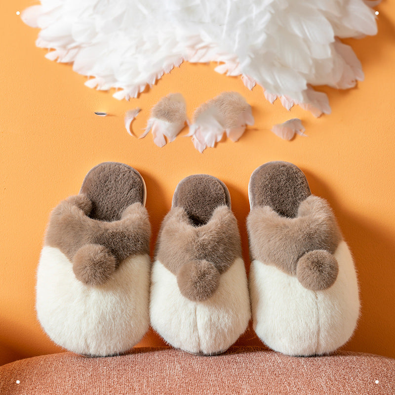 Women's Cute Indoor Plush Corgi Slippers