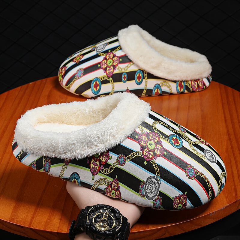 Men's Fashionable Warm Plush Slippers