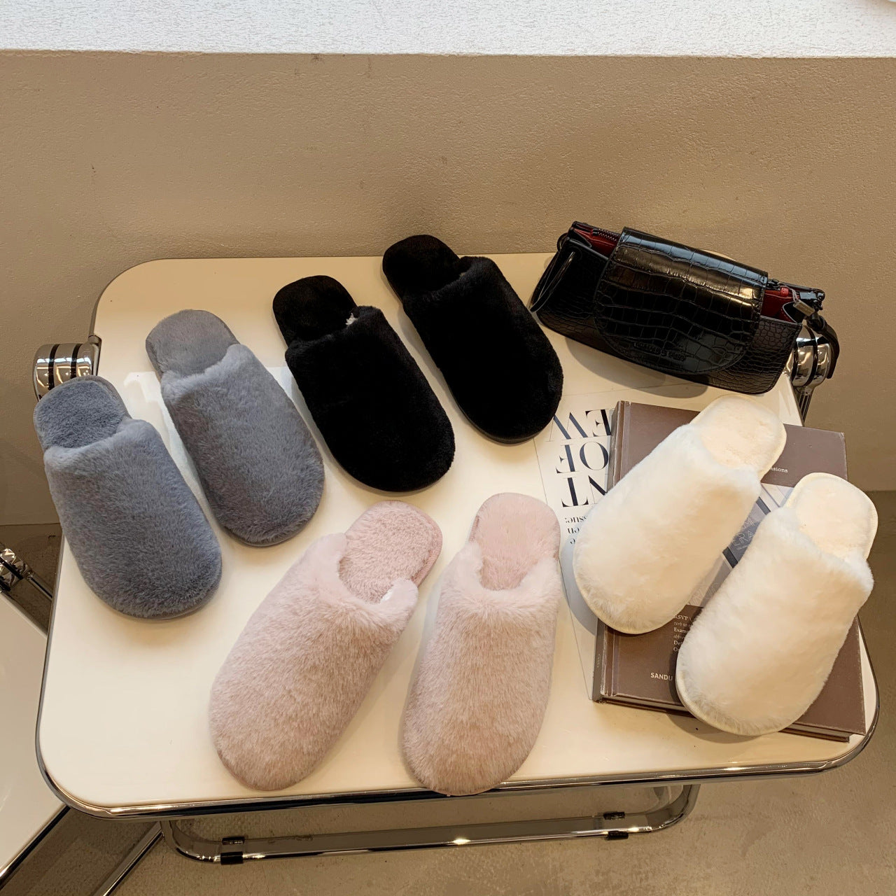 Thick Bottom Plush Home Indoor Warm Slippers