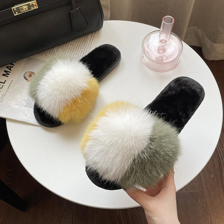 Plush Fur Slippers