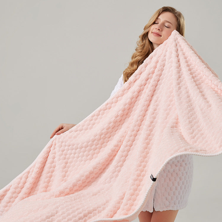 Soft Water-absorbing Quick-drying Coral Fleece Large Bath Towel