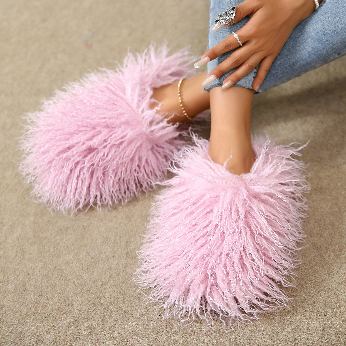 Warm Women's Home Cotton Slippers