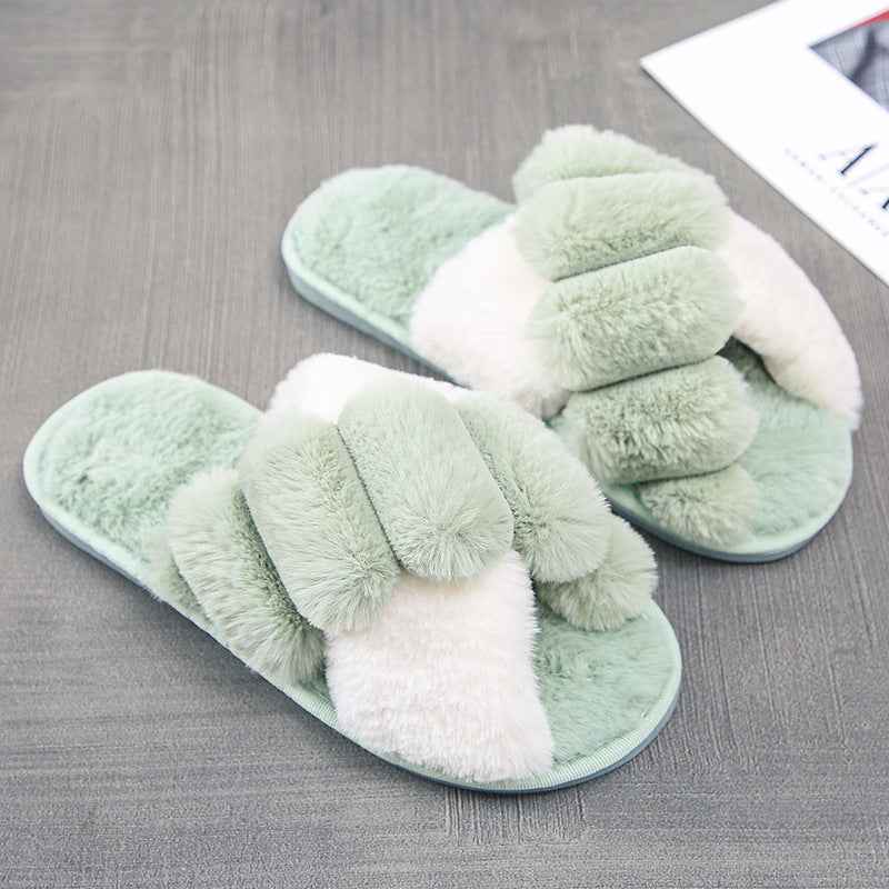 Women's Home Warm Casual Plush Slippers