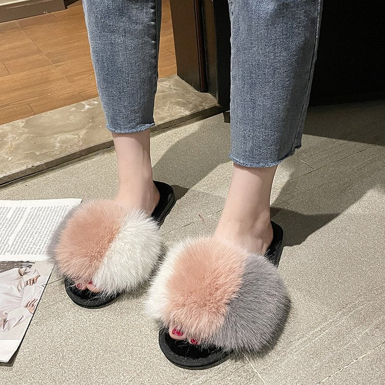 Plush Fur Slippers