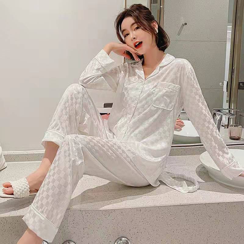 New Pajamas Spring And Summer Pajamas Autumn Ice Silk