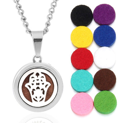 Oils Diffuser Necklace Locket Pendant Free With Pcs Oil Pads