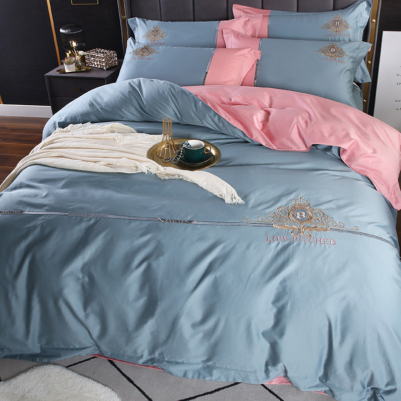 Luxury Embroidered Skin-friendly Quilt Cover Bedding