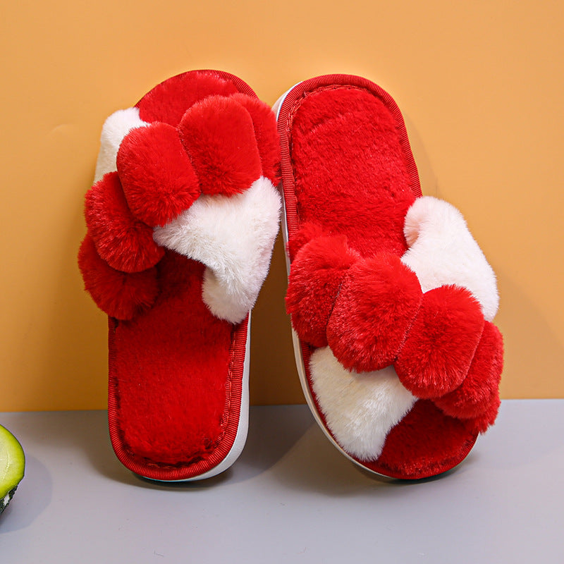 Women's Home Warm Casual Plush Slippers