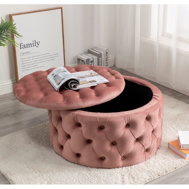 American Luxury Velvet Shoes Stool Storage