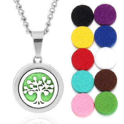 Oils Diffuser Necklace Locket Pendant Free With Pcs Oil Pads