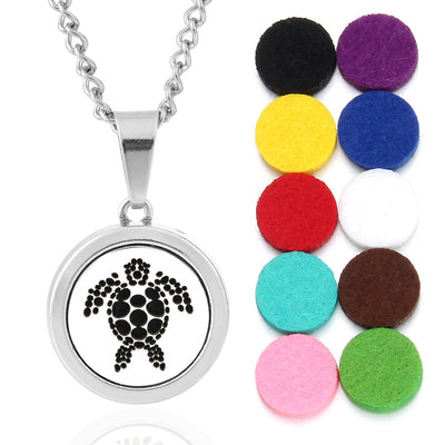 Oils Diffuser Necklace Locket Pendant Free With Pcs Oil Pads