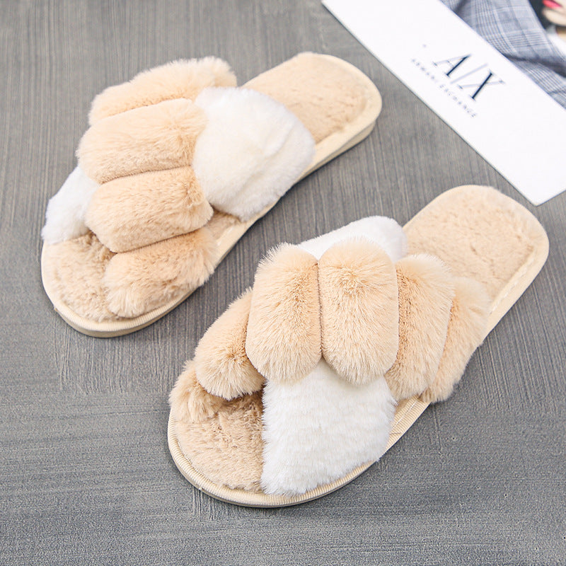 Women's Home Warm Casual Plush Slippers