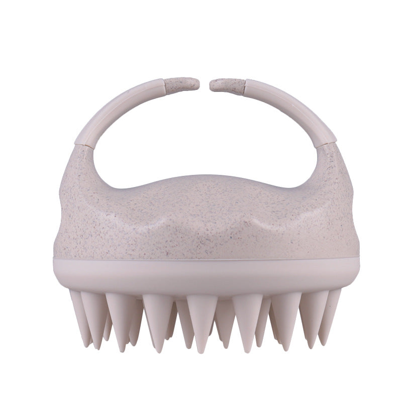 Wheat Straw Silicone Shampoo Comb Massage  Brush Hairdressing Bath